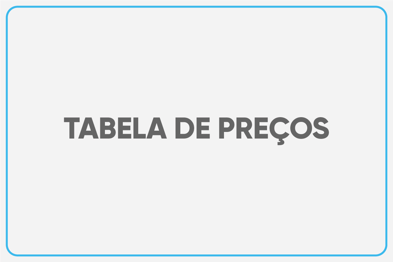 Tabela de preços